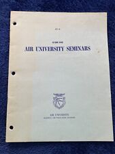 Air Force AU-4 Air University Seminars Publication picture