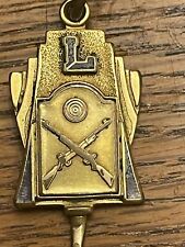 LSU 1938 Varsity Rifle Team Medal - Gold Filled  picture