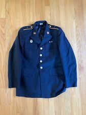 US Army Dress Blue Service Uniform Jacket Coat, Decorated, 38R picture