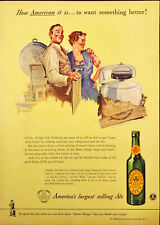 1943 Ballantines's Ale Vintage Print Ad War Bonds World War II picture