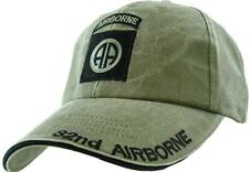 ARMY 82nd AIRBORNE HAT EMBROIDERED MILITARY BALL CAP STONE WASHED OD GREEN  picture