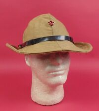 Soviet Russian Army Afghanka Panama Military Hat w. Cap Badge LARGE Size 59 MINT picture