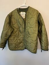 US ARMY Military Issue LINER Cold Weather Coat Field Jacket Camouflage Small picture