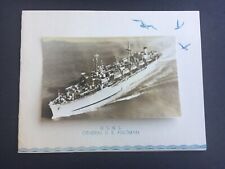 Rare Vintage U.S.N.S. General D. E. Aultman WWII Transportation Ship Card 1950’s picture