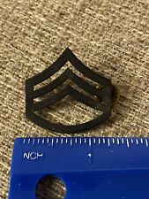 USMC Korea Vietnam War Era Wide SCREWBACK Staff Sergeant Collar Rank Pin picture
