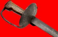Rare American Revolution Spanish Colonial Officer's Sword, Damascus Rapier Blade picture