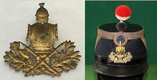 Antique 1873 Gold Gilt Brass French Officers Hat Decoration Shows Cuirassiers picture