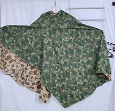 1943 - WW2 USMC Reversible Poncho Frog Skin Camouflage - Walker Company - Marked picture