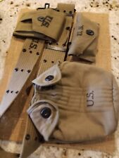 Original WW2 US Canteen, Pistol Belt and 1st Aid Pouch picture