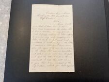 Civil War Letter Capt J A Woodward from NH apologizing for Slander to Capt picture