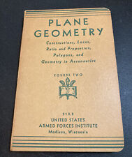 Plane Geometry Course Two Book 1943 United States Armed Forces Institute 513.2 picture