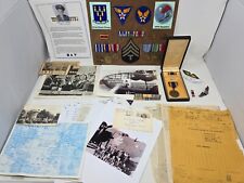 WW2 421st Bomb Group Army Air Corp NAMED Group Medals Pins Flight Record Letters picture