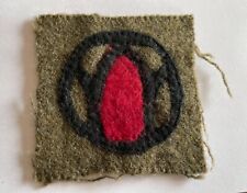 RARE ORIGINAL WW1 US ARMY 89th DIVISION ARTILLERY PATCH SEWING TRACES ONTHE EDGE picture