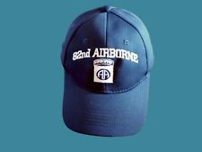 U.S MILITARY ARMY 82nd AIRBORNE HAT EMBROIDERED BALL CAP BLUE & WHITE picture