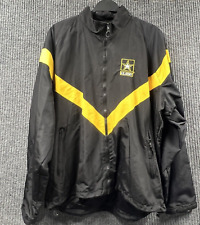 VTG U.S. Army Physical Fitness Uniform Unisex Jacket LARGE Full Front Zip Nylon picture