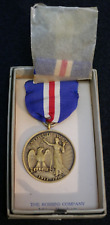 WWI State of Connecticut World War 1917 - 1918 Service Medal Ribbon & Box, Mint picture
