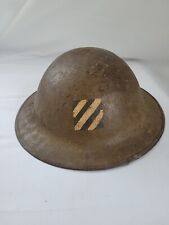 Original World War I US Army 3rd Division Doughboy Military Helmet picture