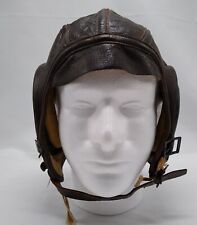 Vintage Slote & Klein WWII Aviation Pilot Leather Flying Helmet-Small picture