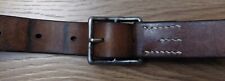 Military unloading belt, leather, size 114 x 3.2 cm, 1954, Swiss army picture