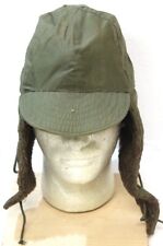Authentic US Army 1950's Cold Weather Hat With Alpaca Flaps NICE LOOK picture