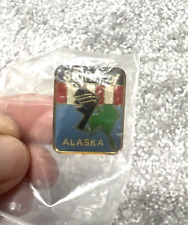 Vintage B-2 Stealth Bomber SPIRIT of ALASKA State Enamel Pin USAF Multicolor picture