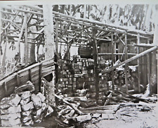 VINTAGE WW2 ORIGINAL USMC PHOTO GUADALCANAL: CAPTURED JAPANESE SUPPLIES picture