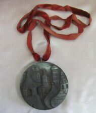 VINTAGE 1970s LARGE METAL MEDAL MOSCOW picture