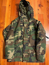 Military Jacket Medium Reg Gore-Tex Cold Weather Parka Woodland Camouflage M81 picture
