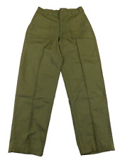US Military Utility Pants OG-507 32 x 29 Green Fatigue Durable Vintage Trousers picture