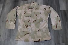 US Military Issue Desert DCU 3 Color Camo Hot Weather Coat Jacket Large Long picture