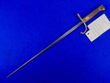 Very RARE Argentina WW1 Model 1891 1909 Quadrangular Blade Bayonet Knife picture