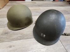 MINT WWII US Army Named Hawley Liner With Front Seam Captains Fix Bale Helmet picture