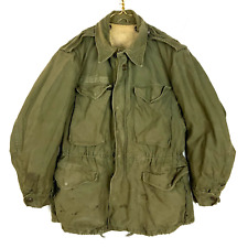 Vintage Military M-1951 Field Jacket Insulated Small Vietnam Era Distressed 1963 picture