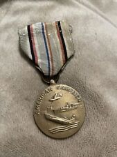 Vintage WW2 UNITED STATES  - 'AMERICAN CAMPAIGN 1941-45 FULL SIZE MEDAL' picture