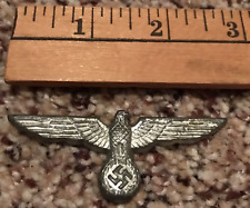 Vintage German WW2 SS Eagle Political Cap Visor Metal Army Military Badge picture