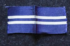 Vintage U.S. Army Navy USMC Blue and Double Stripe White Military Ribbon picture