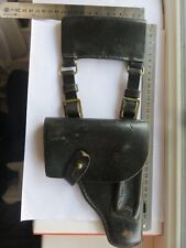 Vintage Soviet Union military leather holster for an officer Red Army Navy picture