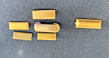 SIX--2ND LIEUTENANT BARS UNIFORM PINS GEMSCO/AMICO GOLD PLATED-1ST BID CAN WIN picture