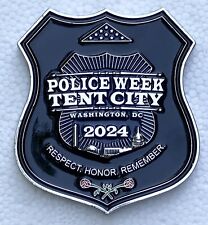 2024 NATIONAL POLICE WEEK TENT CITY FOP CHALLENGE COIN -LOW SERIAL #- NEW RARE picture