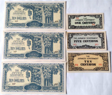 WW2 Occupation Japanese Invasion money, Lot of (6) notes,  picture