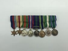 Nigeria Colonial Police Miniature Medal Group With WW2 Medals & Malaya GSM picture