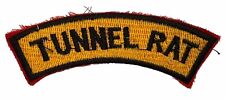 US Army Patch Vietnam WarCu Chi Tunnel Rat Ops Shoulder Scroll Tab Arc Badge Vtg picture