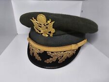 US ARMY OFFICER VISOR CAP BY MORRY LUXENBURG picture