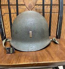 WW2 US Swivel Bale Lieutenant McCord Helmet Possibly 407th Infantry Division picture