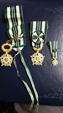 Arts and Letters 3 Medal Set, Mini, Full Size and Neck Badge. picture
