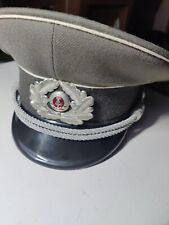 Vintage East German NVA Military Officers Hat Excellent 56 1856 11 Ships Today picture
