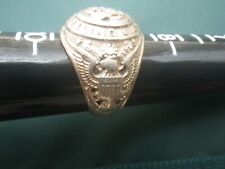 U.S. ARMY WHITE GOLD & SILVER RING-Size 9.50-MILITARIA MEMORABILIA -COLLECTABLES picture