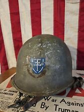 AUTHENTIC WW2 79th Infantry Division M1 Helmet picture
