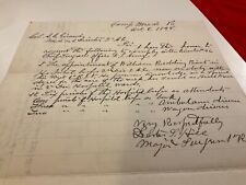 1328 CAMP MEADE PENNSYLVANIA ARMY HOSPITAL NURSES LETTER 1898 HER SERVICE picture