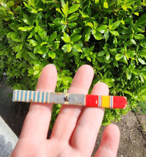 Vintage Korean War Stripes Ribbon bar Pin One Star picture